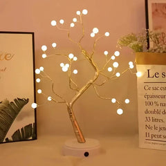 36 LED Pearl Tree Lamp for Tabletop Home and Bedroom Decoration