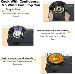 Gas Stove Saver । Black । 1 Pair