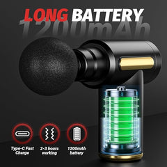 Massage Gun Deep Tissue, Percussion Back Massager Gun for Athletes Muscle