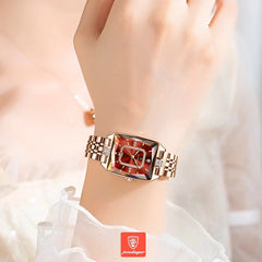 POEDAGAR 785 Luxury Women Quartz Watch - Beige