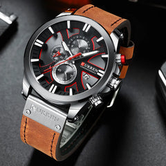CURREN 8346 Men's Leather Straps Watch