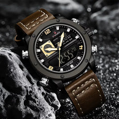 NAVIFORCE Luxury Men Wrist Watch Double Display