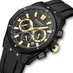 Curren 8464 Fashion Sports Quartz Men's Watch Multi Functional Waterproof