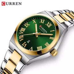 CURREN 9095 Women's Stainless Steel Watch Green