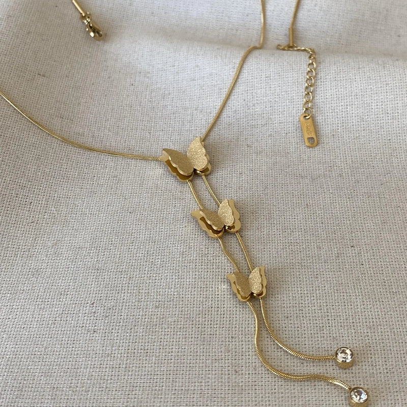 Stainless steel Butterfly Necklace for Women