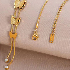 Stainless steel Butterfly Necklace for Women