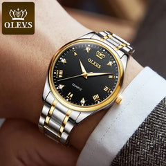 Olevs 5563 Men's Watch - Black