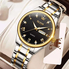 Olevs 5563 Men's Watch - Black