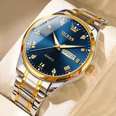 Olevs 5563 Men's Watch - Blue