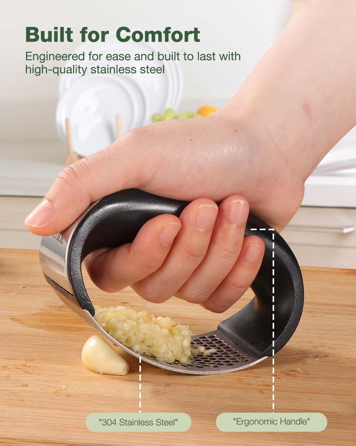 Garlic Crusher Stainless Steel