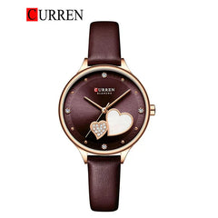 CURREN 9077 Women's Leather Straps Watch