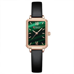 Curren Women's Square Green Dial Watch- CUR215