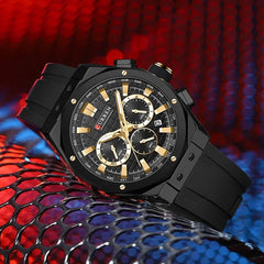 Curren 8464 Fashion Sports Quartz Men's Watch Multi Functional Waterproof