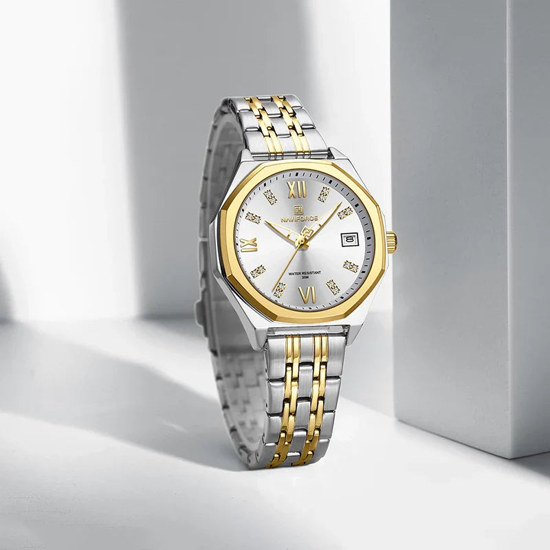 NAVIFORCE NF5052 Ladies Luxury Watch with Japanese Quartz Movement
