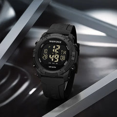 Naviforce 7104 Digital Fashion Watch - Black