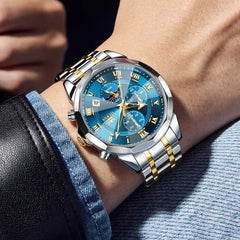 Olevs 5563 Men's Watch - Blue