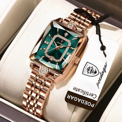 POEDAGAR 785B Luxury Women Quartz Watch - Green