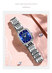 CURREN 9093 Fashion Quartz Women Watch - Silver Blue