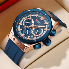 Curren 8464 Fashion Sports Quartz Men's Watch Multi Functional Waterproof