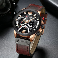 CURREN 8329 Men's Leather Straps Watch
