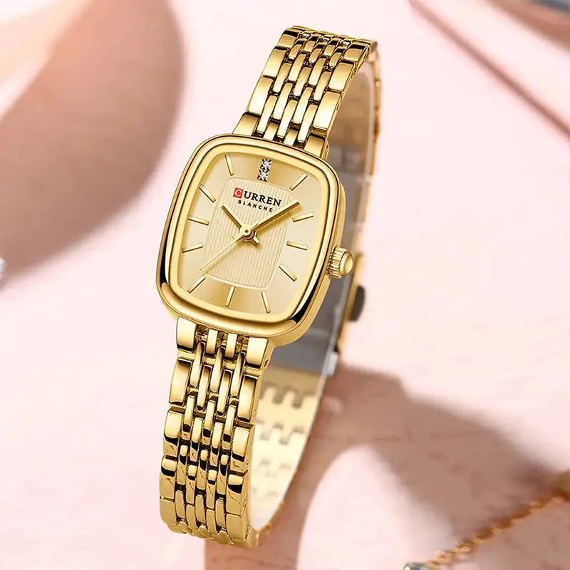 CURREN 9093 Fashion Quartz Women Watch - Golden